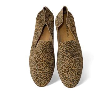 LUCKY BRAND Cahill Cheetah Print Soft Suede Leather Flats 9.5